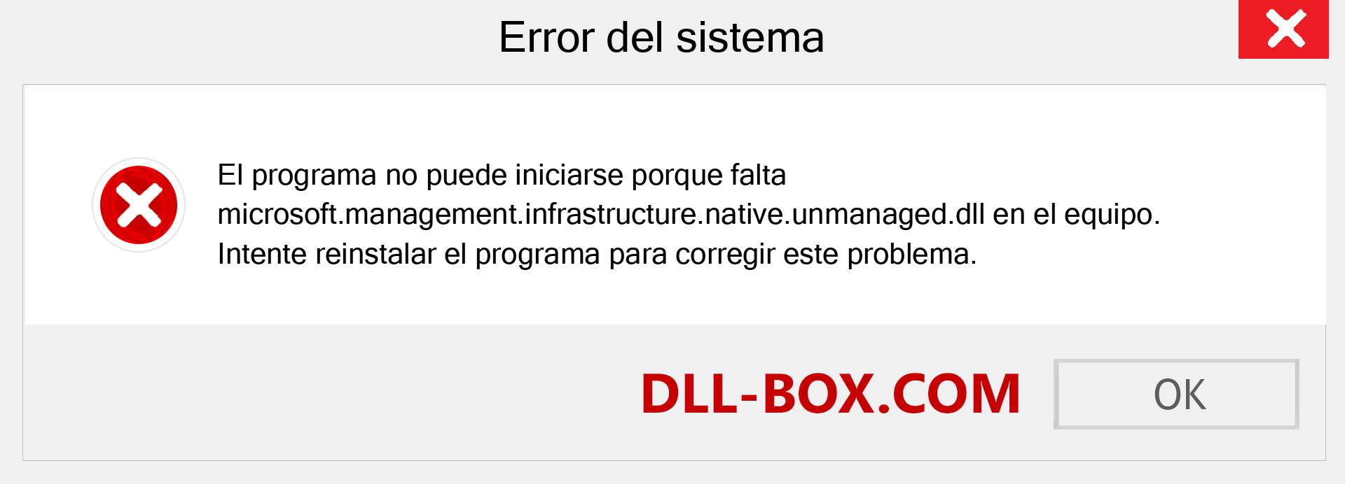 ¿Falta el archivo microsoft.management.infrastructure.native.unmanaged.dll ?. Descargar para Windows 7, 8, 10 - Corregir microsoft.management.infrastructure.native.unmanaged dll Missing Error en Windows, fotos, imágenes