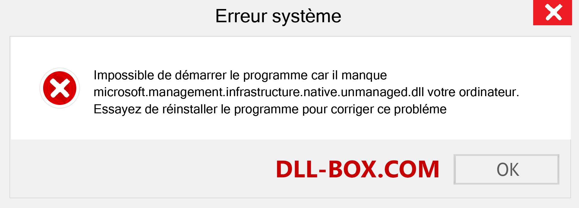 Le fichier microsoft.management.infrastructure.native.unmanaged.dll est manquant ?. Télécharger pour Windows 7, 8, 10 - Correction de l'erreur manquante microsoft.management.infrastructure.native.unmanaged dll sur Windows, photos, images