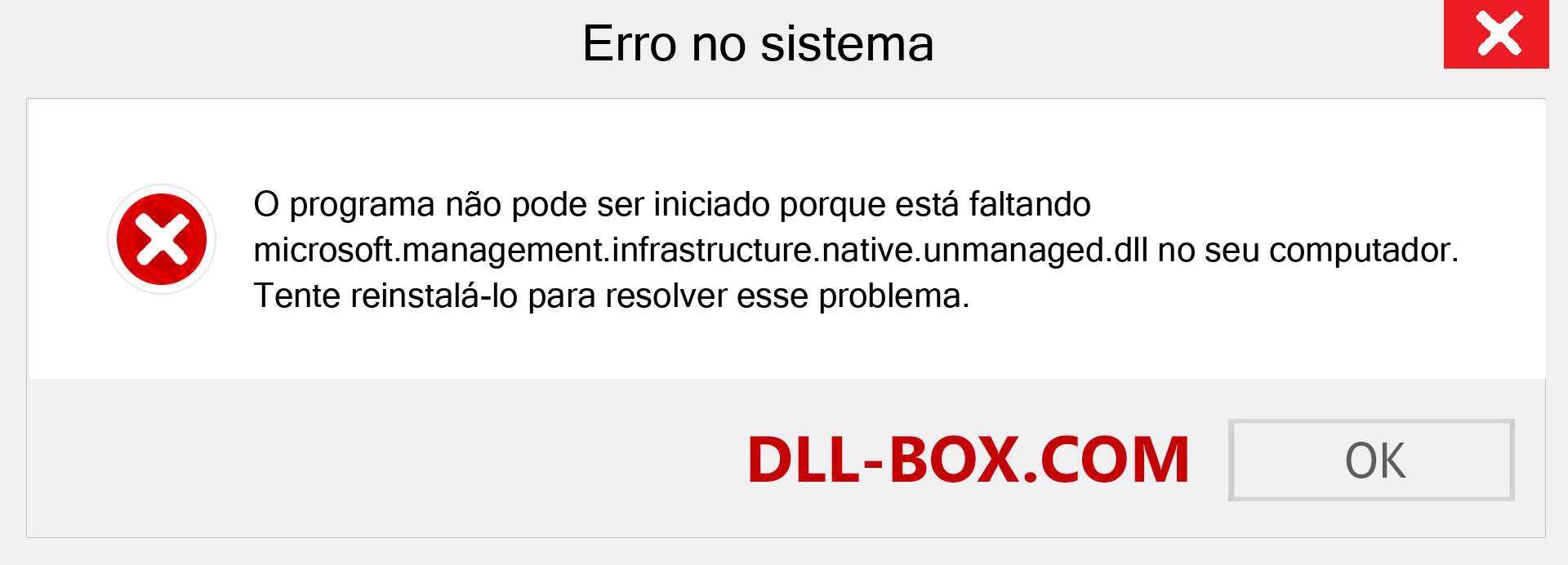 Arquivo microsoft.management.infrastructure.native.unmanaged.dll ausente ?. Download para Windows 7, 8, 10 - Correção de erro ausente microsoft.management.infrastructure.native.unmanaged dll no Windows, fotos, imagens